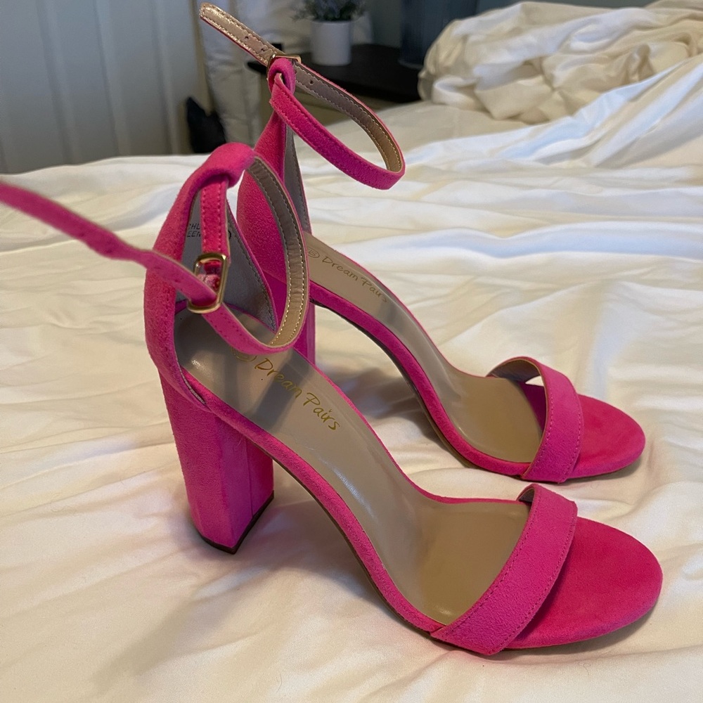 Hot pink heels, size 6.5